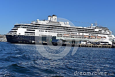 San Diego, California - USA - December 04, 2016: Cruise ship at Editorial Stock Photo