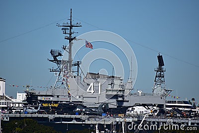 San Diego, California - USA - December 04, 2016: USS Midway Muse Editorial Stock Photo