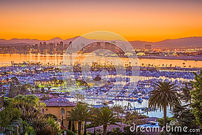 San Diego, California, USA Skyline Stock Photo