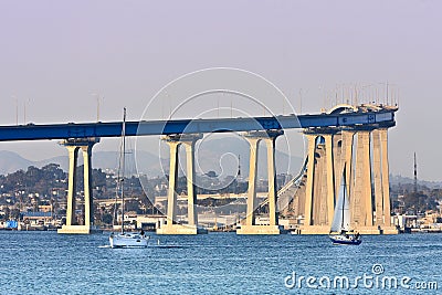 San Diego - Coronado Bridge Stock Photo