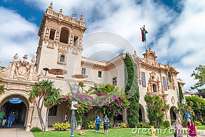 SAN DIEGO - JULY 30, 2017: Balboa Park Visitors Center. This is Editorial Stock Photo