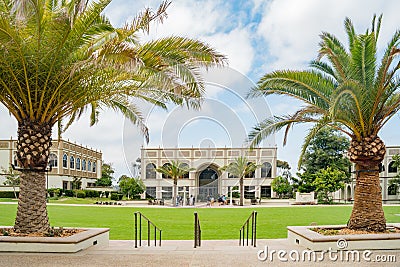 Beautiful Manchester Hall of University of San Diego Stock Photo