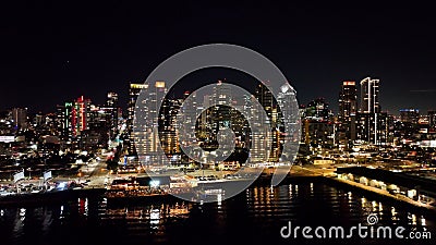 San Diego Skyline at San Diego in California United States. Stock Photo