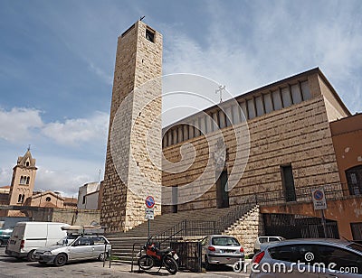 San Domenico church in Cagliari Editorial Stock Photo