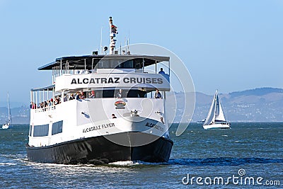 San Francisco Alcatraz Cruise Ferry Boat Editorial Stock Photo