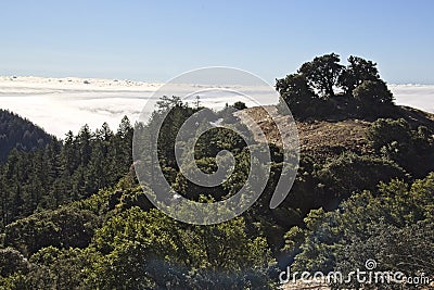 San Francisco Bay Area from Mt. Tamalpais Stock Photo