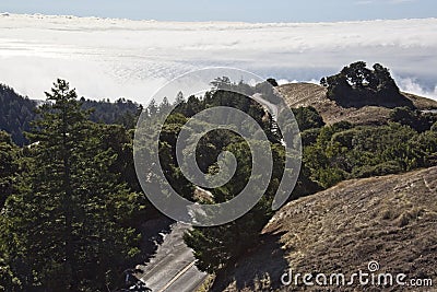 By the San Francisco Bay, Mountain Tamalpais view Stock Photo