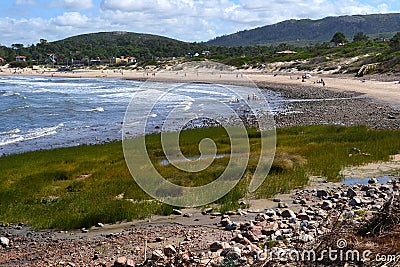 San francisco beach and hills, piriapolis Stock Photo