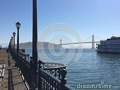 San Francisco bridge, California, USA Editorial Stock Photo