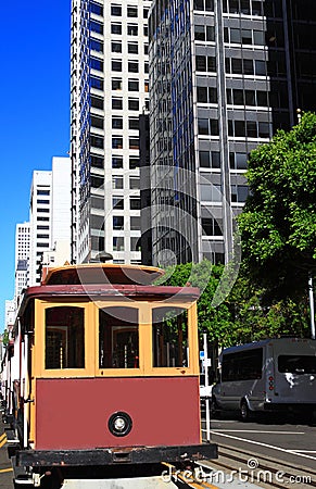 San Francisco Cable Car Stock Photo