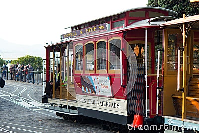 San Francisco Cable Cars Editorial Stock Photo