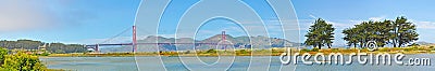 San Francisco, Golden Gate, bridge, skyline, California, United States of America, Usa, nature, landscape, park Stock Photo