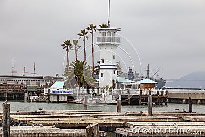 Forbes Island Fisherman`s Wharf Editorial Stock Photo