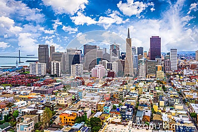 San Francisco, California, USA Skyline Stock Photo