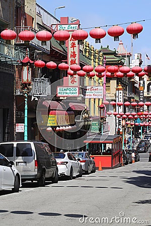 San Francisco Chinatown - California Editorial Stock Photo