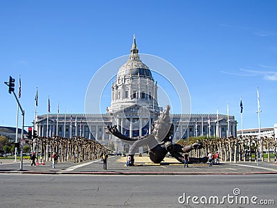 San Francisco Civic Center, California, USA Stock Photo