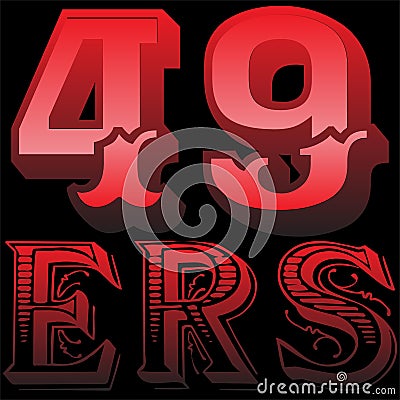 San Francisco 49ers Concept T-Shirt Design Vector Illustration