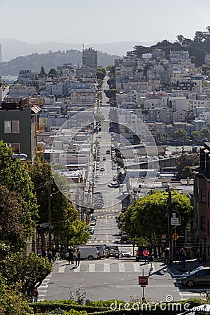 San Francisco famous streets Editorial Stock Photo