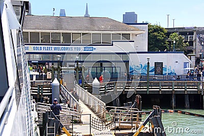 San Francisco Ferry terminal at Pier 41 Editorial Stock Photo