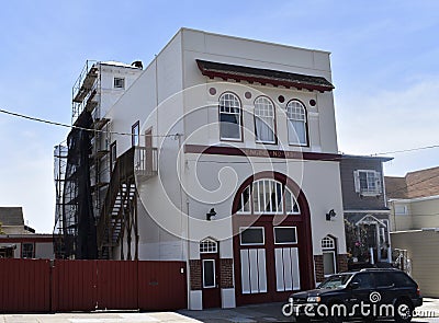 San Francisco Fire Departent Engine 43 and staring role in The Princess Diaries, 2. Editorial Stock Photo