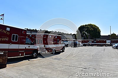 San Francisco Fire Department Ambulance Dispatch Center, 2. Editorial Stock Photo