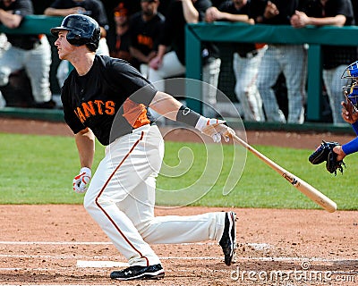 San Francisco Giants Catcher #28 Buster Posey Editorial Stock Photo