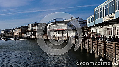 San Francisco harbor with pier Editorial Stock Photo