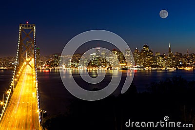 San Francisco at night Stock Photo