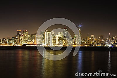 San francisco at night Stock Photo