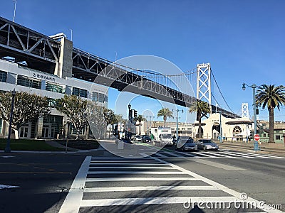 San Francisco-Oakland Bay Bridge 15 Editorial Stock Photo