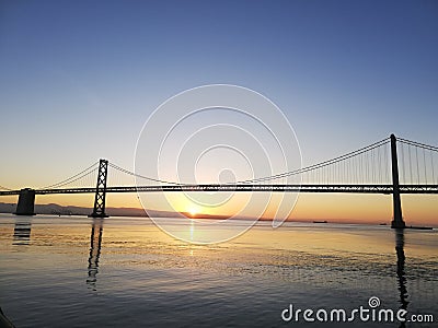 San Francisco â€“ Oakland Bay Bridge Stock Photo