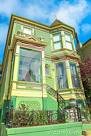 San Francisco Painted Ladies Editorial Stock Photo