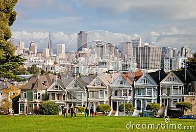 SAN FRANCISCO, Painted Ladies Editorial Stock Photo