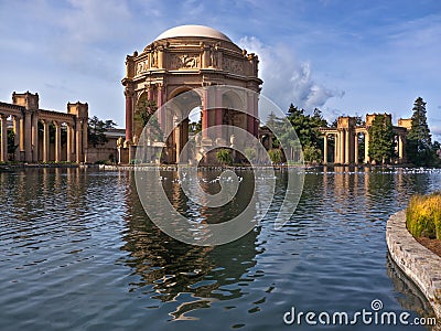 San Francisco, Palace of Fine Arts Stock Photo