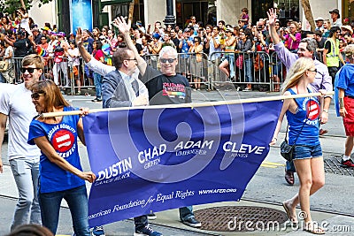 San Francisco Pride Parade - Equal Rights Editorial Stock Photo