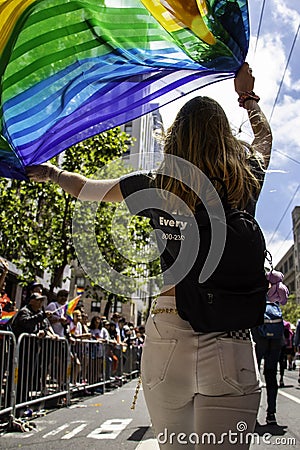 San Francisco Pride Parade Editorial Stock Photo
