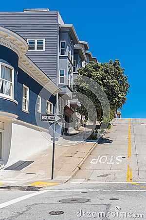 San Francisco, Russian Hill Stock Photo
