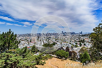 San Francisco Skyline Editorial Stock Photo