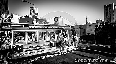 San Francisco Trams Editorial Stock Photo