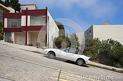 San Francisco Typical Street Stock Photo