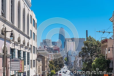 San Francisco, typical street Editorial Stock Photo