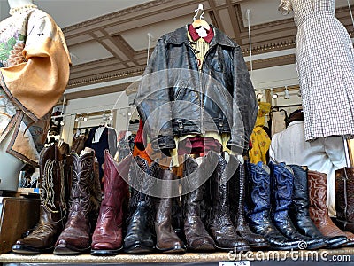 San Francisco, a vintage clothing store Editorial Stock Photo