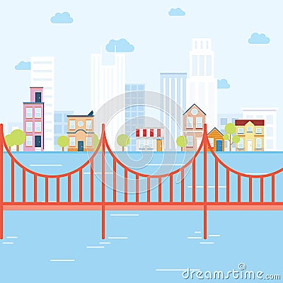 San Fransisco Vector Illustration