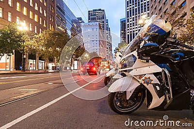 San Fransisco streets and architecture Editorial Stock Photo