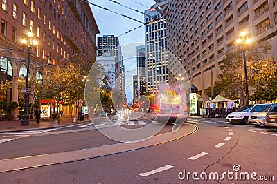 San Fransisco streets and architecture Editorial Stock Photo