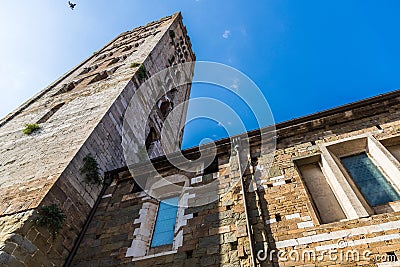 San Frediano basilica in the ancient town of Lucca, Italy. Stock Photo