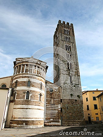 San Frediano in Lucca Stock Photo