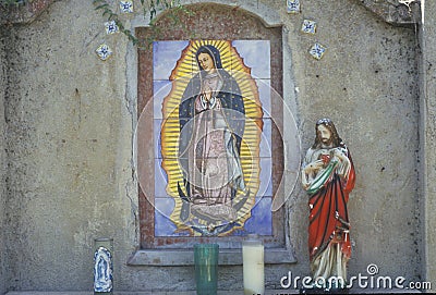 San Gabriel Mission Museum in California was founded in 1771 Editorial Stock Photo