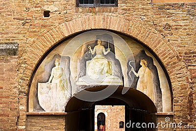 San Gimignano - Siena Tuscany Italy Stock Photo