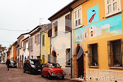 District San Giuliano in Rimini Editorial Stock Photo